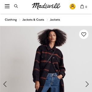 Madewell Shirt-Jacket, Size XS